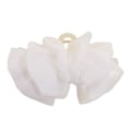 Miniatyrbild 7 av 11: Moln-Bubbla Hårklämma Mesh-Rosett Stor Hajklämma White 11cm