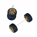 Miniatyrbild 1 av 11: Anpassade Alloy 1:64-ekrar, hjul och däck, Real Riders-gummi för Hot Wheels W6F3 golden onesize