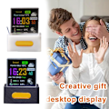 Miniatyrbild 11 av 11: Geek-Magic Mini 3D Hologram Kub Display, Smart Väderstation Digital Klocka, GIF Animation Kreativ Gåva Cool Skrivbordsdekor Flexibel Display