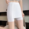 Miniatyrbild 7 av 11: Dubbelt Lager Osynliga Underkjol Shorts Anti-Skav Framsida Gren Säkerhetsshorts < black L
