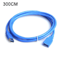 Miniatyrbild 11 av 11: USB 3.0 Typ A hane till hona förlängning datasynkroniseringskabel blueA 50cm