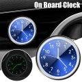 Miniatyrbild 9 av 11: Universell Bilinstrumentbräda Klocka Luminous Quartz Watch Ornament Bilfäste D 3pcs
