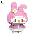 Miniatyrbild 8 av 11: HelloKitty Melody Kuromi Toy Building Blocks Barnleksakspresent Educa S3 one-size