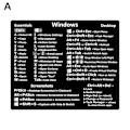 Miniatyrbild 4 av 11: Tangentbord Genväg Klistermärke Referens för PC Laptop Windows PC for Window One-size