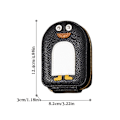 Miniatyrbild 2 av 11: 1X Tecknad Pingvin Visitkortshållare PU Myntbörs P1F7 2024 Söt Plånbok S8H6 black ONE-SIZE