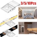 Miniatyrbild 5 av 11: 3/5/10 st Ljusslinga Monteringsklämma LED Fäste Hållare Kabelorganiserare Hom I4C8 transparent 10pcs