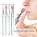Miniatyrbild 3 av 11: Kvinnors Bärbara Silikon Mini Läppbalsam Borstar Läpp Makeup Mask Ap transparent transparent handle