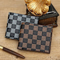 Miniatyrbild 7 av 11: PU Läderplånbok För Män Original Myntväska Ungdoms Mode Sömmar Kontrastfärg Plånbok Pojke N5p2 Brown onesize