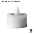 Miniatyrbild 1 av 11: 1/5/10 st Solar LED-ljus Tealights Solcellslampa Trädgård O Warm white One-size