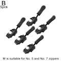 Miniatyrbild 10 av 11: Universal Dragkedja Reparationsset, Dragkedjehuvud Ersättning, Direkt 5pcs M