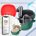 Miniatyrbild 2 av 11: Bluetooth-headsetsilikonfodral för QCY MeloBuds Pro White 1set