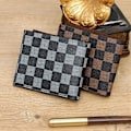 Miniatyrbild 8 av 11: PU Läderplånbok För Män Original Myntväska Ungdoms Mode Sömmar Kontrastfärg Plånbok Pojke N5p2 Black onesize