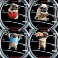 Miniatyrbild 4 av 11: LQQDREX Bedårande Mops Akryl Bil Luftventil Doftspridare, 2D Söt Hunddesign Solid Doft, Mops Luftfräschare Dekorativa Tillbehör, Cu F One size