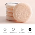 Miniatyrbild 10 av 11: 5-pack Rund Puderpuff Återanvändbar Bomullssvamp med Band
