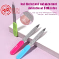 Miniatyrbild 9 av 11: Metall Nagelfil Liten Smärgel Rostfritt Stål Dubbelsidig Pedikyr Manikyrverktyg P0d5