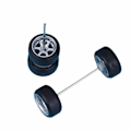 Miniatyrbild 1 av 11: Anpassade Alloy 1:64-ekrar, hjul och däck, Real Riders-gummi för Hot Wheels W6F3 silver onesize