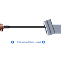 Miniatyrbild 7 av 11: USB Hub Portar Hög Hastighet Handskfack Dockningsstation Adapter Splitter för