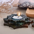 Miniatyrbild 9 av 11: Hartsljushållare Form Lotus värmeljus Form Ljusstake Form för DIY-smyckeskrin Heminredning