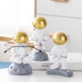 Miniatyrbild 4 av 11: Astronaut Glasögonhållare Resin Glasögon Display Stand Craft Desktop Ornament null - B
