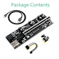 Miniatyrbild 5 av 9: 60 cm dubbelskärmad USB 3.0-kabel PCI-E Pcie Riser 009S PLUS Profesional för Express 1X 4x 8x 16x Extender PCI E Riser