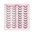 Miniatyrbild 8 av 11: Falska fransar Lösögonfransar Cat-Eye Fransar Faux Mink Fransar Naturligt utseende Fluffiga Wispy fransar som ser ut som förlängningar 2