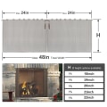 Miniatyrbild 3 av 11: Eldstäder Mesh Screen Gardin Förhindra gnistskydd Kedja Eldstäder Byte Hängande Mesh Gardin Skärm Slitstark C