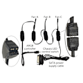 Miniatyrbild 4 av 11: 5V 3PIN ARGB Controller Power för moderkort 5V ARGB Light Strips Lighting Boards RGB Sync Controller A