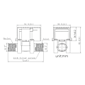 Miniatyrbild 5 av 10: 1/2" för DC 12V Vatten för ventilmagnet Elektrisk magnetventil Vatten för ventil N/C Luftvatten Stängt Inlopp Flödesströmbrytare också