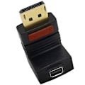 Miniatyrbild 1 av 11: 90 graders DisplayPort till Mini DisplayPort videokabeladapter DP hane till mini DP hona UPP/NER/VÄNSTER/HÖGER Vinklad Svart Bend