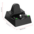 Miniatyrbild 5 av 10: Laddningsdocka för Switch/Lite/Joy-Con/ PRO Compact Charger Stand Station med LED-indikator och typ C laddningskabel