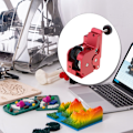 Miniatyrbillede 7 af 9: 3D Printer Ekstruder Mekanisme Fuld Metal Ekstruderingsmaskine Til K1C K1