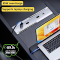 Pikkukuva 4 / 11: Autolle 3+ Auton USB-keskitin Telakointiasema Laajennus Shunt Keskikonsolin Sovitin