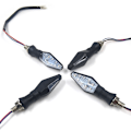 Miniatyrbilde 3 av 7: 4x Motorsykkel Blinklys 12V 12LED Tofarget Blinklys Vanntett