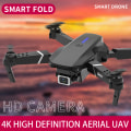 Miniatyrbild 6 av 11: E88 UAV drone med kamera 2,4 GHz fjärrkontroll RC Quadcopter för vuxna barn Black