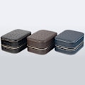 Miniatyrbild 3 av 11: Microfiber Läder Watch Box Bärbar Watch Storage Box Europeisk Watch Box Mekanisk Watch Storage Box Watch Box Black - Watch ring bit