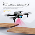 Miniatyrbild 7 av 11: Mini Drone Vikbar höjdfixerad UAV 4k Dual Camera Antennfjärrkontroll Flygplan Quadcopter för barn Julklapp Black Standard