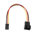 15 cm viftekabeladapterkontakt liten 3PIN til 4PIN-omformer for datamaskin