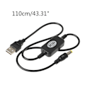 Miniatyrbild 3 av 10: USB för DC 5V till för DC 12V Step Up Kabelmodul USB Power Boost Line Step Up Boost Modul Converter Adapter Kabel 5,5x2