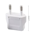 Miniatyrbild 3 av 11: Europeisk resekontakt Adapter USA till Europa Adapter Uttag Omvandlare Amerika till EU Power Eluttag Black