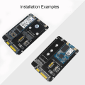 Miniatyrbild 8 av 11: 2-i-1 NGFF(M2)mSATA till SATA 2,5 tums adapter M2 NGFF/ mSATA till SATA3.0 Praktisk byte av adapterkort för konverterare null - Parallel structure