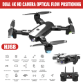 Miniatyrbild 4 av 11: HJ68 hopfällbar Drone WiFi RC Quadcopter 4K 120° vidvinkelkamera Höjdhållare Red 1 power 4K