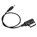 Miniatyrbilde 8 av 8: Justerbar 3,5 mm kjøretøy lydsystem AUX-kabel for AMI-port 1 meter ledning