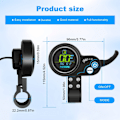 Miniatyrbilde 4 av 10: Akselerasjonsinstrument Elektrisk Sparkesykkel LCD-Skjerm Regulator Gasshåndtak Tilbehør