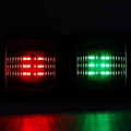 Miniatyrbillede 6 af 10: LED Navigationslys Par Marine LED Signallamper Nem Installation til Både