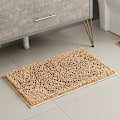 Miniatyrbild 9 av 11: 3st badrumsmattor set Chenille badmattor Superabsorberande Shaggy mattor Halkfri toalettmatta för badkar Dusch Fotdyna Mattor C