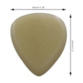 Miniatyrbild 3 av 11: Naturliga gitarrval Ukulele plockar Elgitarr plockar Ox Bone Finger Picks Gitarr Plektrum för gitarr bas Ukulele A