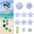 Miniatyrbild 2 av 10: 1 set för Turtle Wind Chime Hänge Drop Lim Form Diy för Turtle Wind Chime Vardagsrum Vägghänge Dekoration Silikon