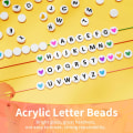 Miniatyrbild 7 av 11: 800 stycken akryl alfabetskubpärlor A-Z bokstavspärla DIY pärltillbehör för armband Halsband Smycken gör DIY Craft A