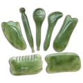 Miniatyrbild 1 av 10: 7 st/ set Gua Sha- set, Resin Gua Sha- set för ansikts- och nackesmärta