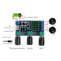 Miniatyrbild 3 av 9: DC12-24V Dual Channel Digital o TPA3116D2 80W x 2 diskantbasförstärkare